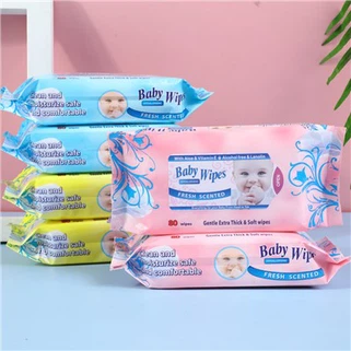 OEM Lag luam wholesale 80PCS Extra Thick Sensitive Baby Wipes